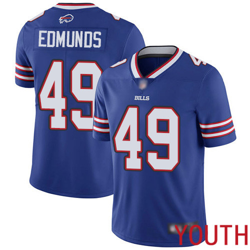 Youth Buffalo Bills #49 Tremaine Edmunds Royal Blue Team Color Vapor Untouchable Limited Player NFL Jersey
